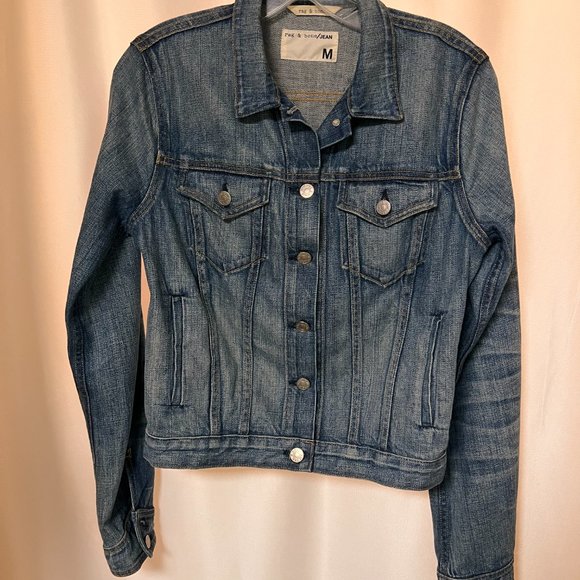 rag & bones Nico Denim Jacket - size M - Picture 2 of 12